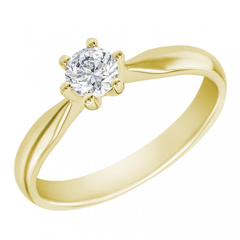 Zásnubní prsten s diamantem Iravan 4052