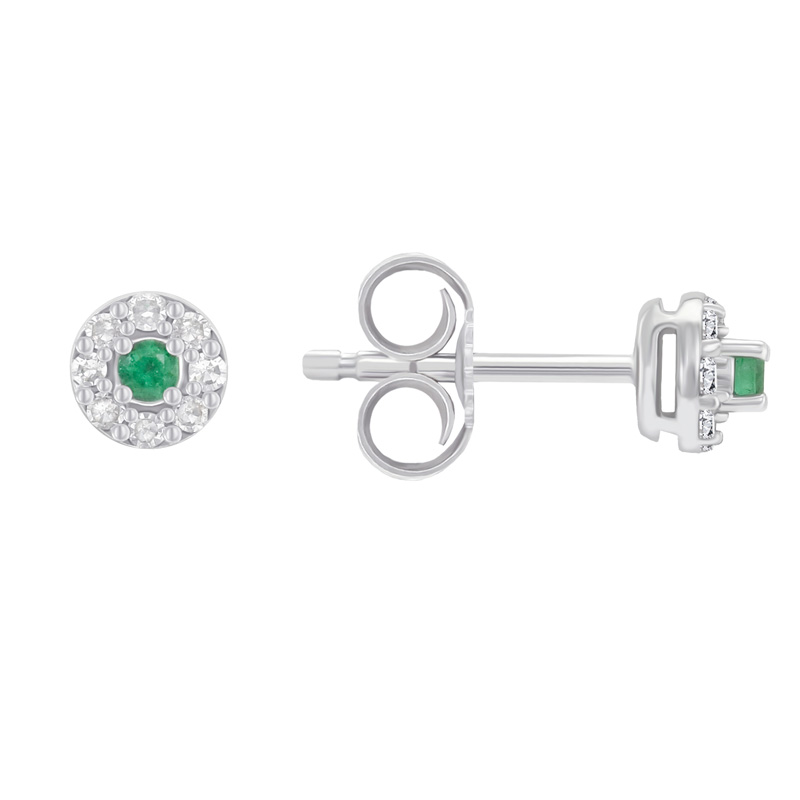 Smaragdové náušnice s diamanty Zowie 42102