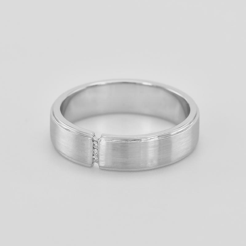 Snubní prsten s diamanty 43012