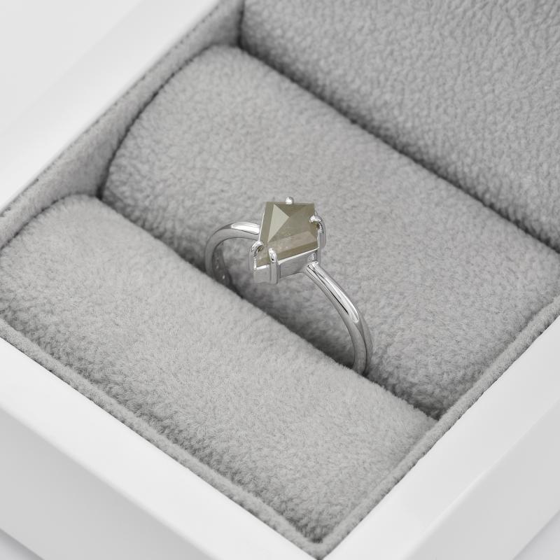 Zlatý prsten s diamantem salt´n´pepper 44342