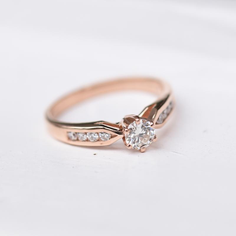 Prsten s certifikovaným diamantem ze zlata 49372