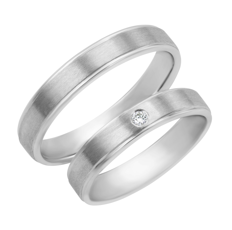 Svatební prsteny z platiny Charity