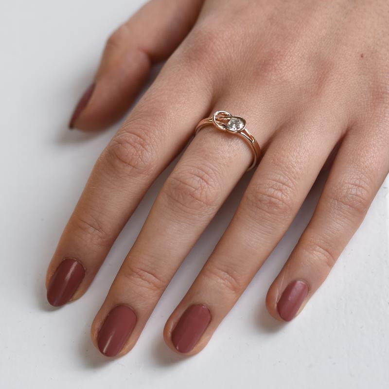 Zásnubní diamantový zlatý prsten 51352