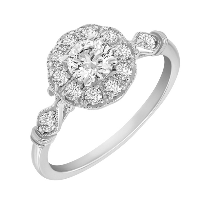 Romantický zásnubní prsten 59262