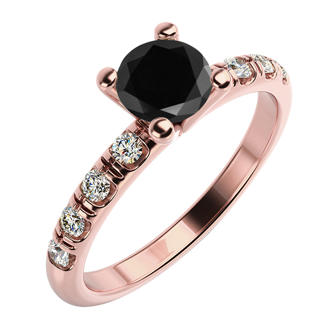 Prsten s černým diamantem Loriena 59642