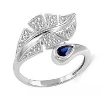 Stříbrný prsten ve tvaru listu Adelio