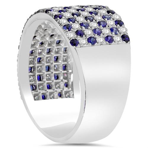 Prsten s modrými safíry Kalena 6402