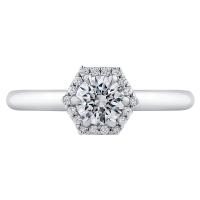 Halo prsten s lab-grown diamanty Nalani
