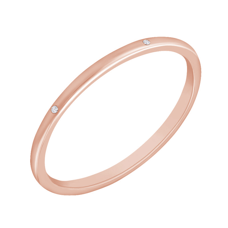Zlatý minimalistický prsten z růžového zlata