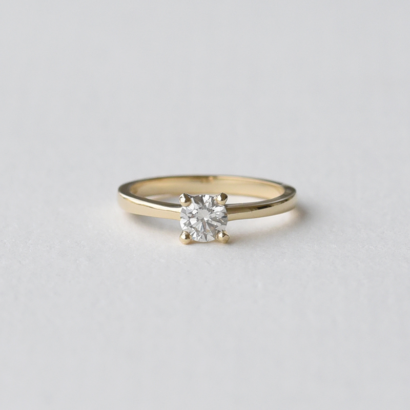 Prsten s diamantem ze zlata 74812