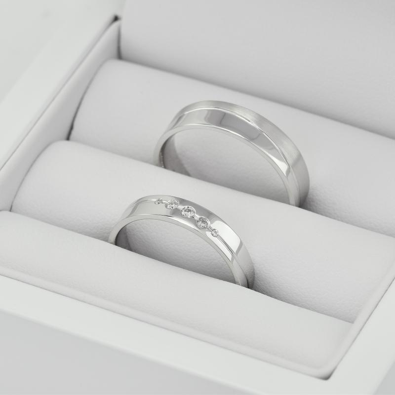 Snubní prsteny z platiny 76402