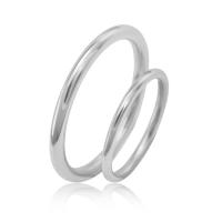 Platinové minimalistické snubní prsteny Sylvianne