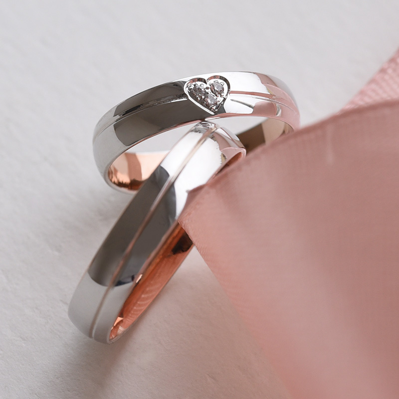 Romantické snubní prsteny ze zlata 77192