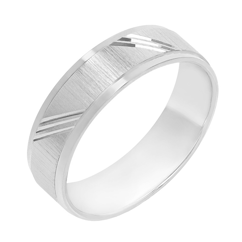 Elegantní snubní prsten 77822