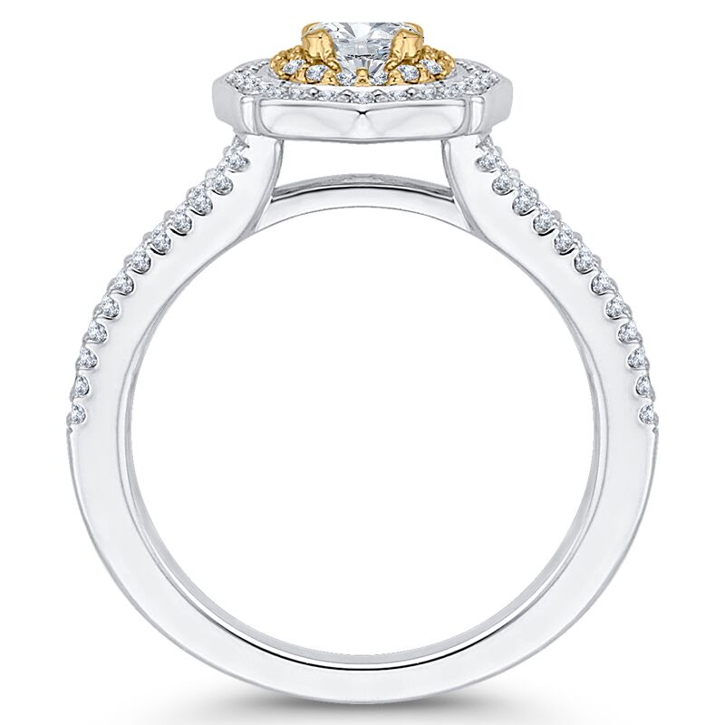 Halo diamantový zásnubní prsten