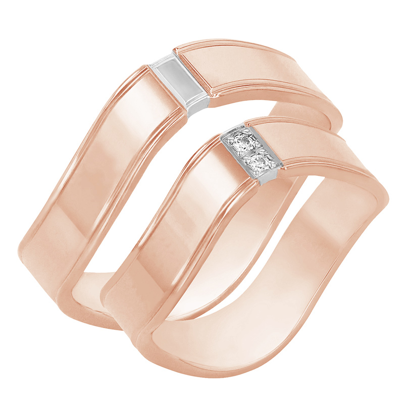 Snubní prsteny z růžového zlata 80152