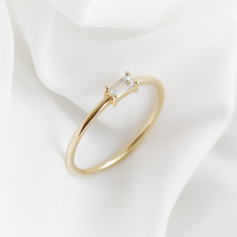 Zlatý minimalistický prsten 91192