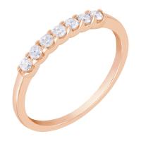 Zlatý romantický eternity prsten s lab-grown diamanty Rexanne