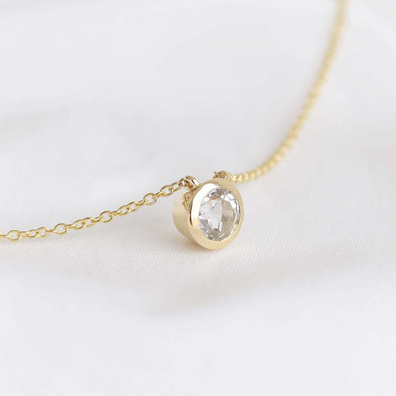 Zlatý náhrdelník s lab-grown diamantem Erin 96932
