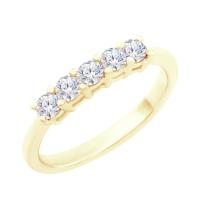 Elegantní prsten osazený lab-grown diamanty Aisha