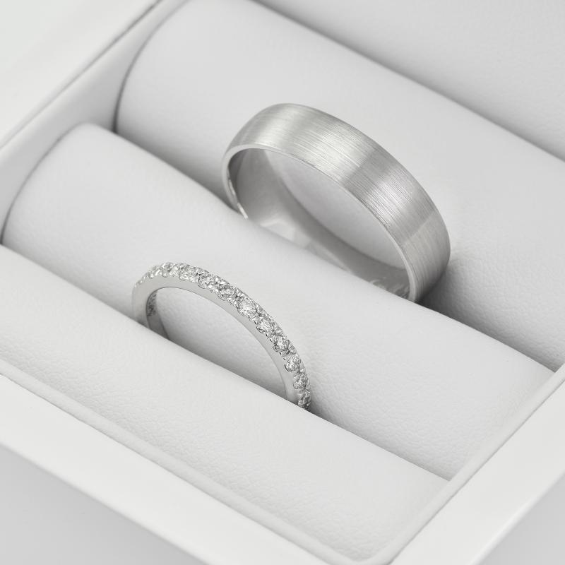 Eternity prsten s lab-grown diamanty a pánský komfortní prsten Driany 101933