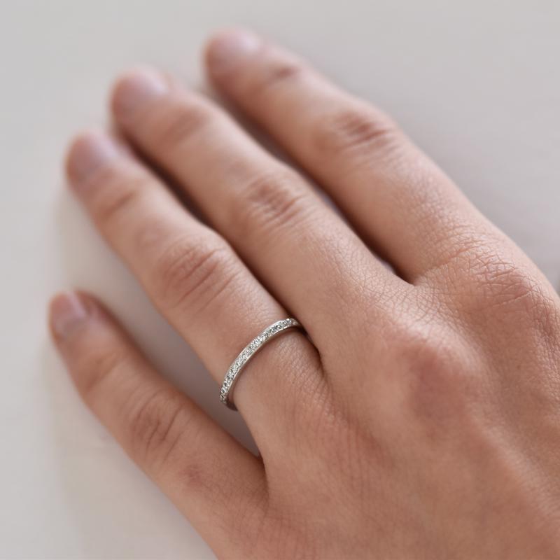 Eternity prsten s lab-grown diamanty a pánský komfortní prsten Lorne 101943