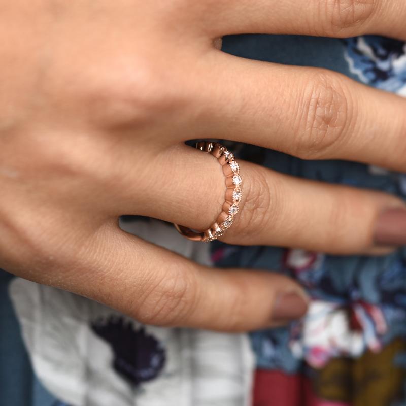 Eternity prsten s lab-grown diamanty a pánský komfortní prsten Paloma 102303