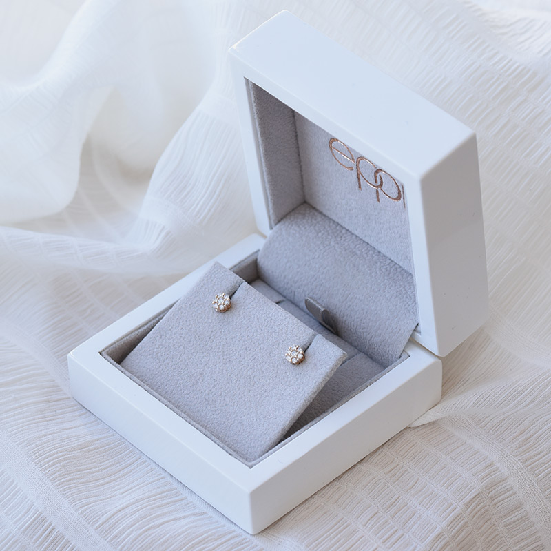 Stříbrné náušnice s lab-grown diamanty Tiffany 103993