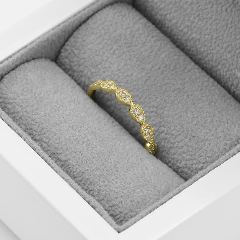 Stříbrný eternity prsten s lab-grown diamanty Brett 104743