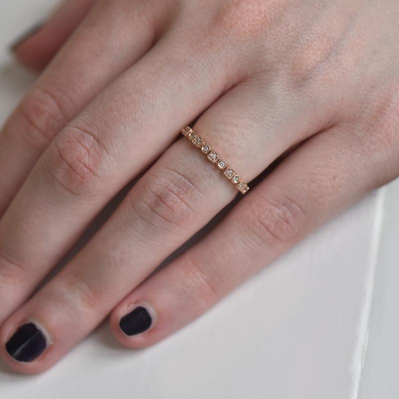 Vintage prsten s lab-grown diamanty a pánský komfortní prsten Chryssa 105873