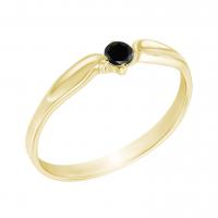 Zásnubní prsten s černým diamantem Zall