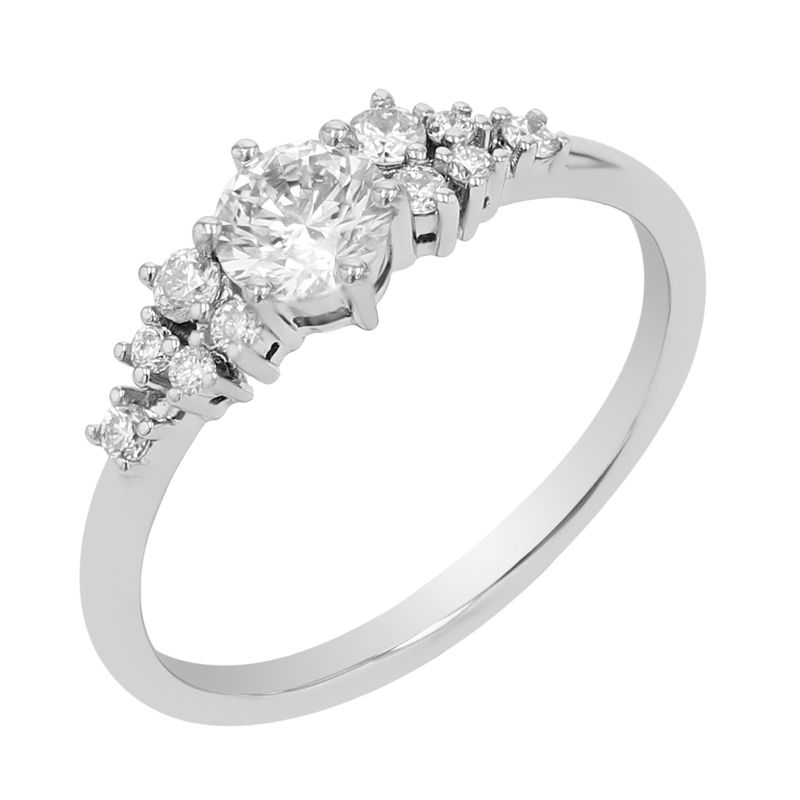 Romantický zásnubní set prstýnků s diamanty Edge 109163