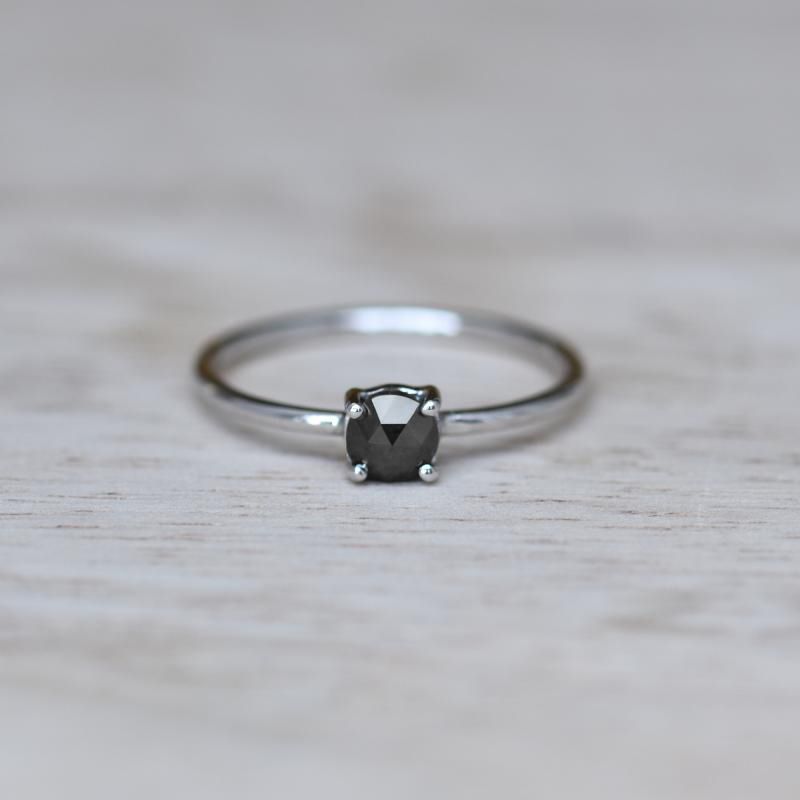 Zásnubní prsten s černým diamantem Paolo 110173