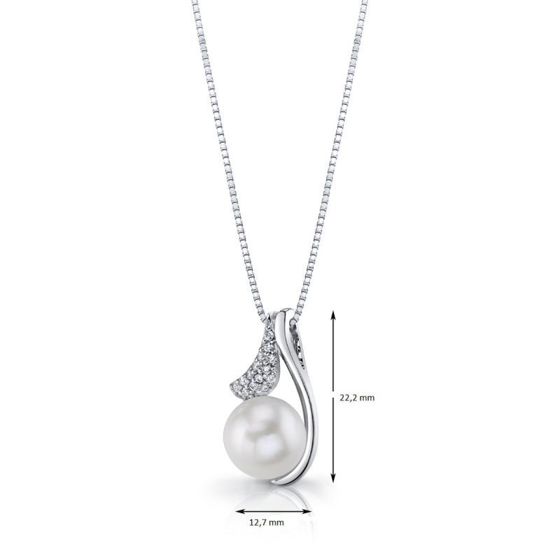 Náhrdelník s bílou perlou