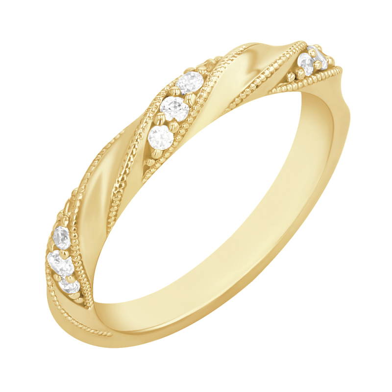 Proplétaný prsten s lab-grown diamanty Blake 112733