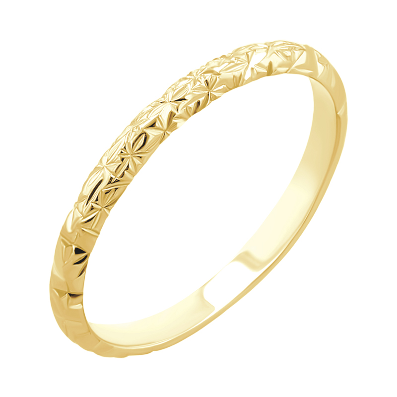 Snubní prsteny s ruční rytinou hvězd Alix 116373