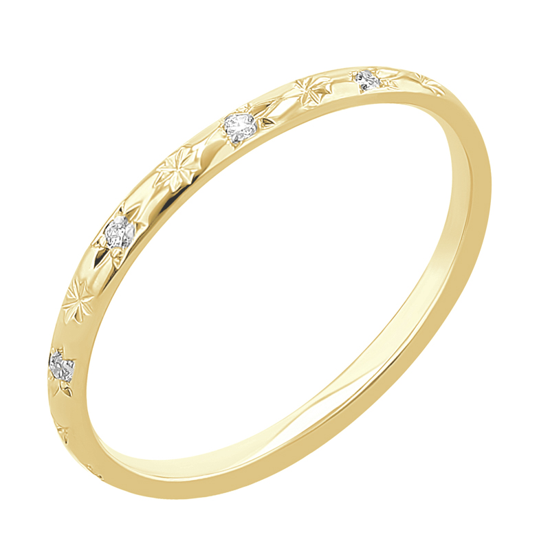 Snubní prsteny plné hvězd s diamanty Mirias 116613