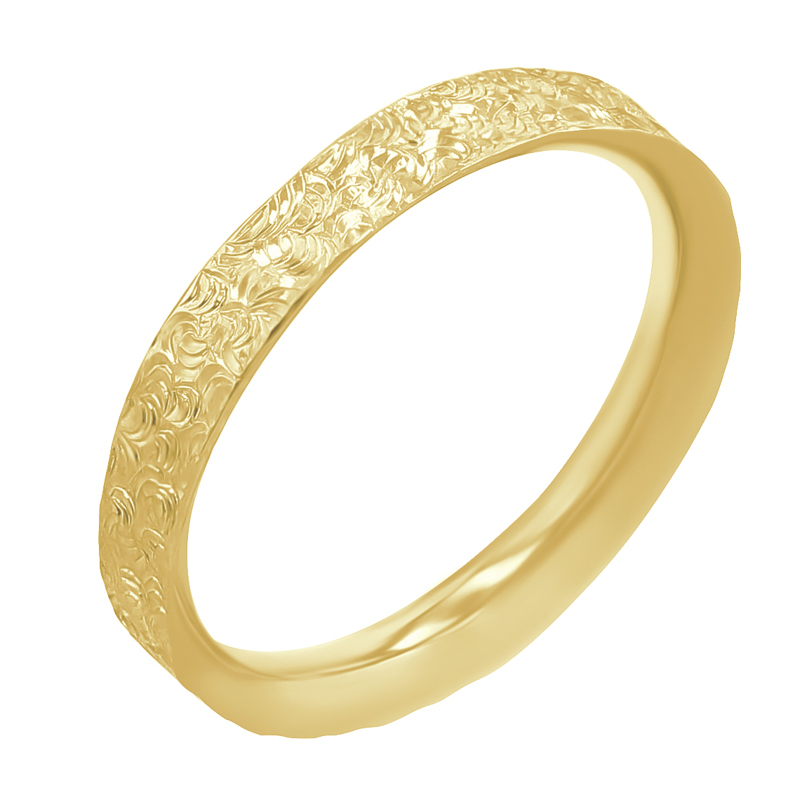 Snubní prsteny s gravírovaným povrchem Faye 116963