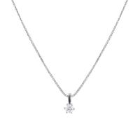 Platinový náhrdelník s diamantem Bette