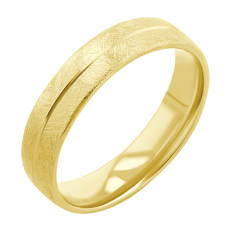Škrábané snubní prsteny ze zlata Alesha 117513
