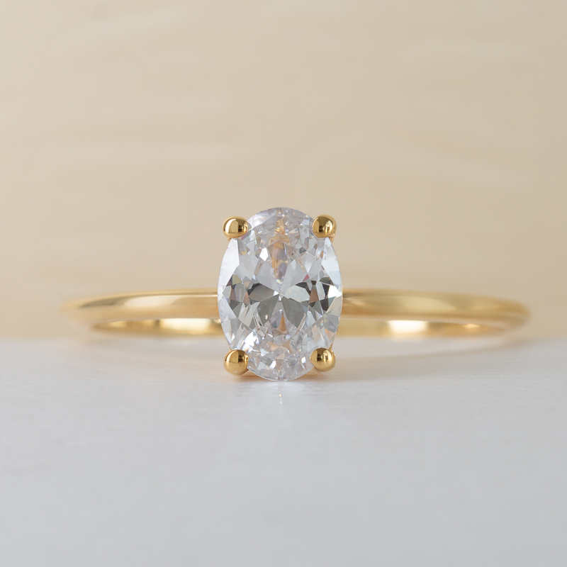 Zásnubní prsten s oval diamantem Frost 121173