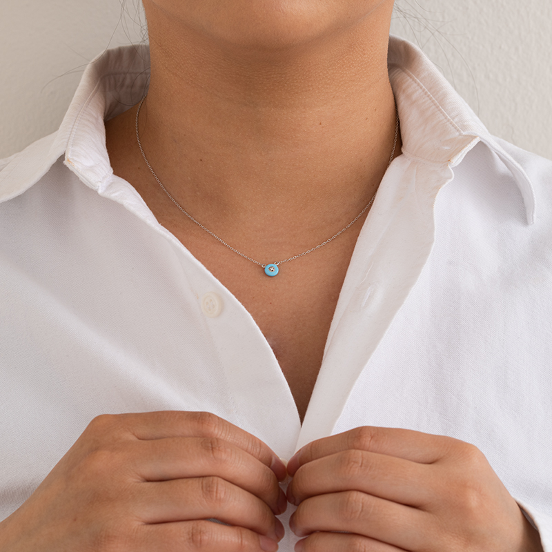 Keramický náhrdelník s lab-grown diamantem Celina 122063