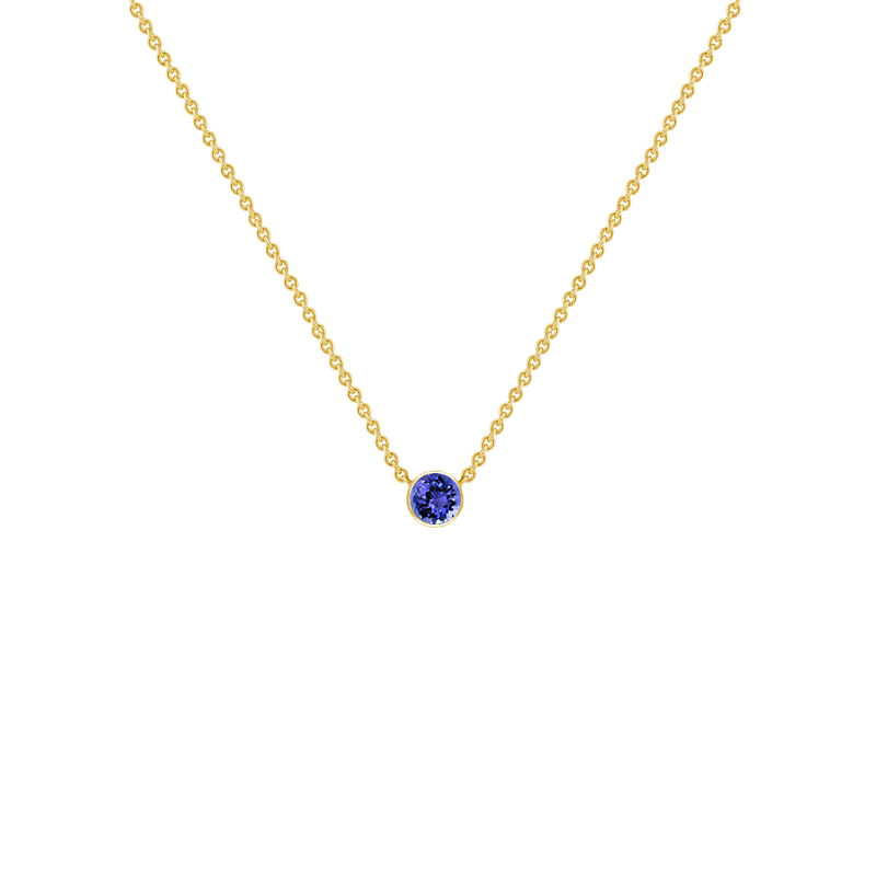 Minimalistický náhrdelník s tanzanitem Glosie 122193