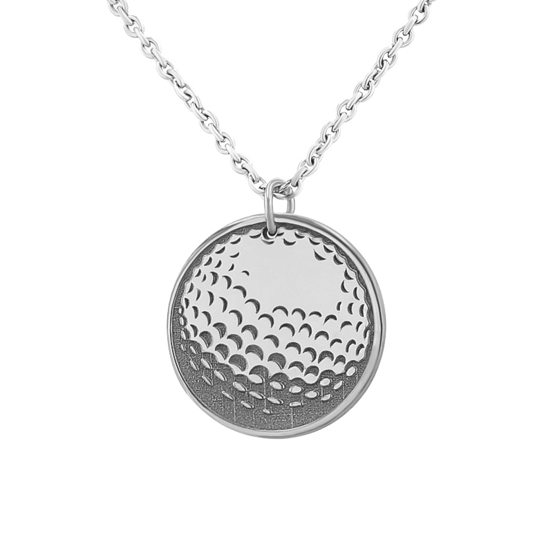 Stříbrný přívěsek míč s gravírem dle vaší volby Golf 124013