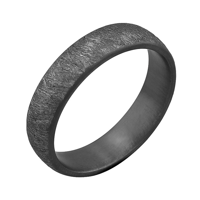 Škrábané snubní prsteny z tantalu s diamanty Azrael 124263
