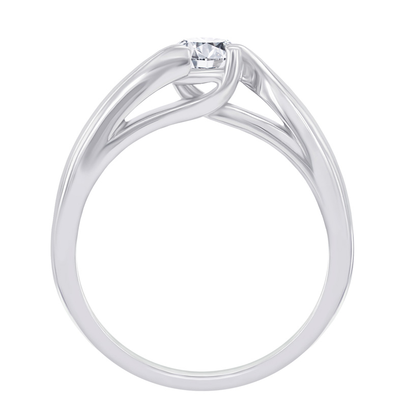 Diamantový prsten z platiny Saky 125633