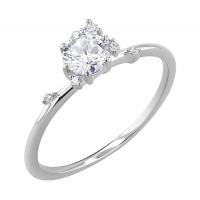 Cluster zásnubní prsten s diamanty Rosa