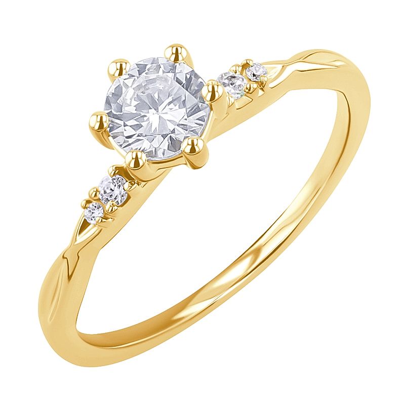 Zásnubní prsten s diamanty Mileva 127493