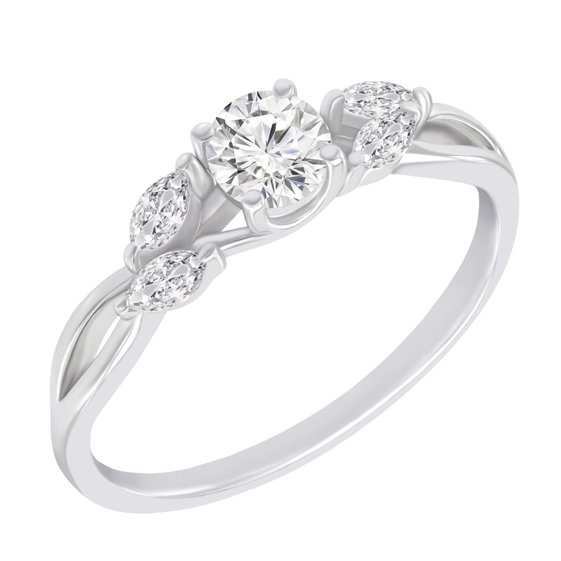 Set prstenů s možností výběru diamantu Halym 131853
