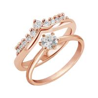 Set prstenů s možností výběru diamantu Bethanie